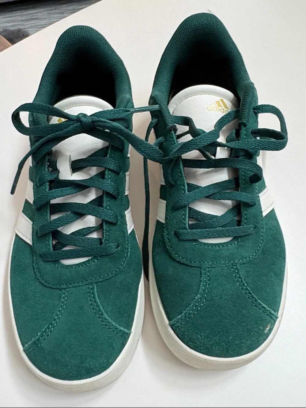 adidas Boys VL Court 3.0 Suede Lace-Up Sneakers